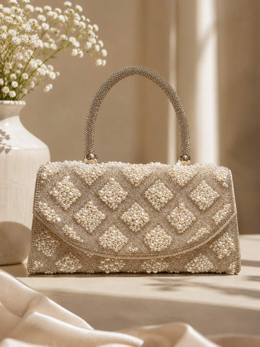 Pearl Radiance Evening Bag