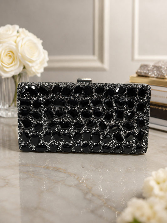 Midnight Glam Clutch Black
