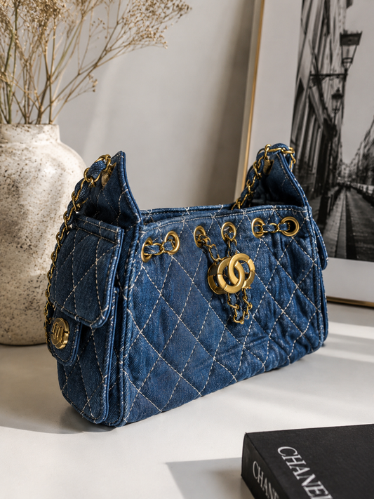 The Denim Luxe Bag