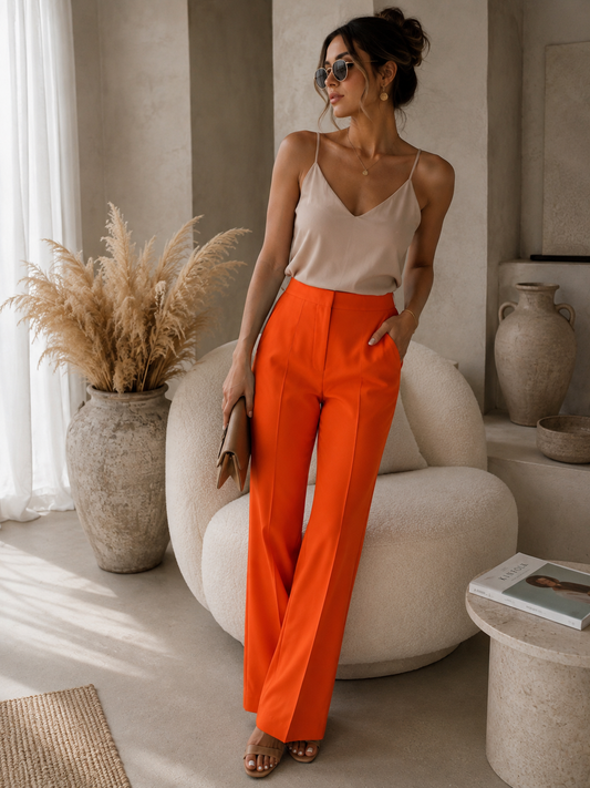 Sienna Tailored Pants Orange