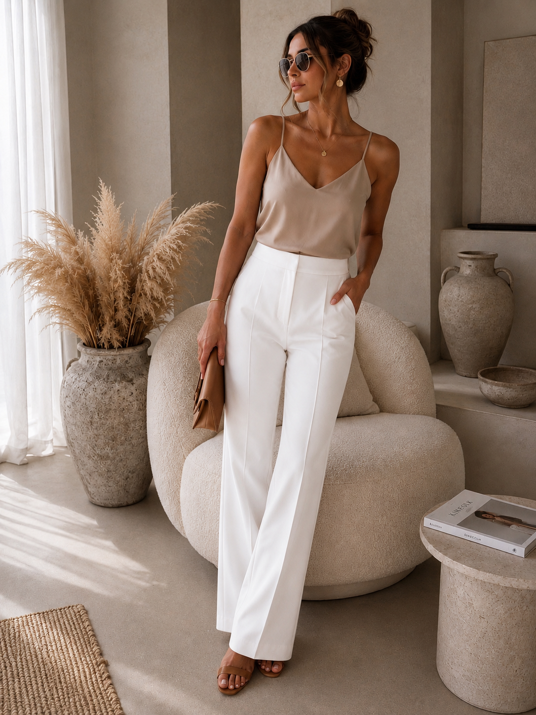 Sienna Tailored Pants white