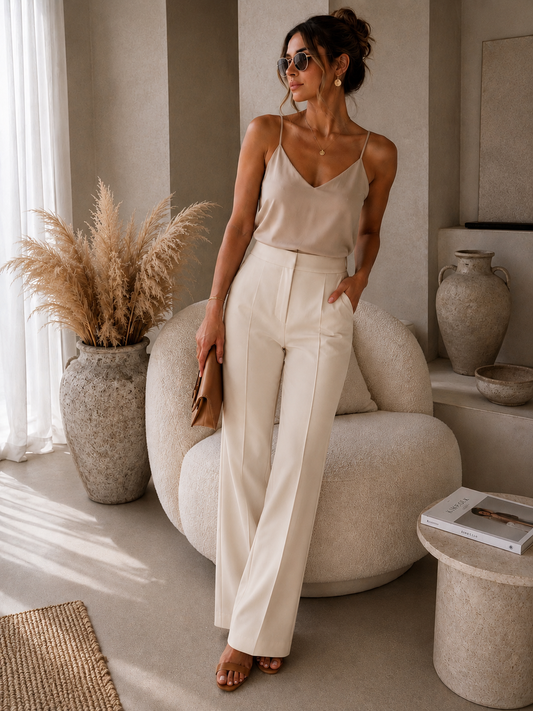 Sienna Tailored Pants Beige