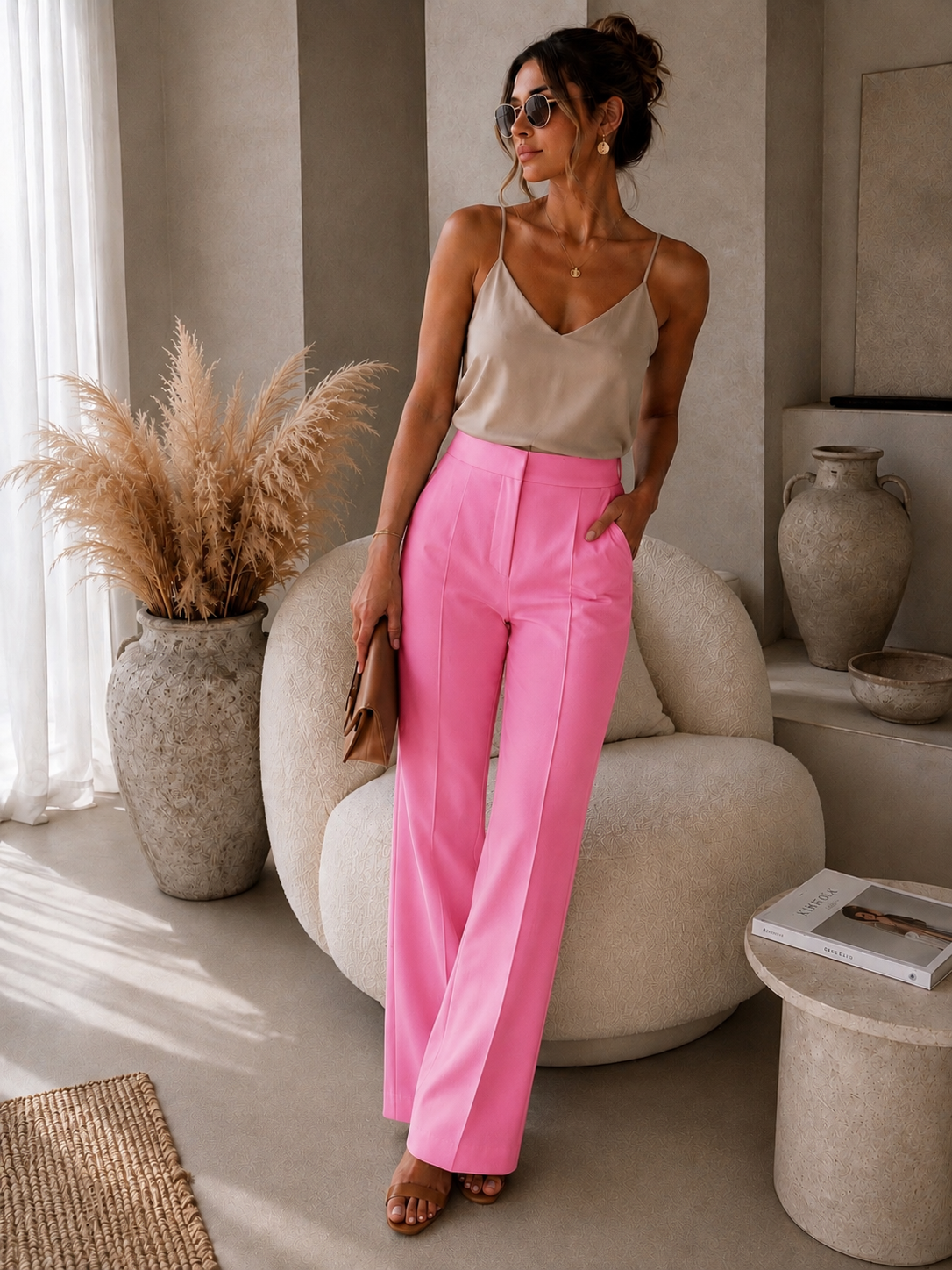 Sienna Tailored Pants Pink