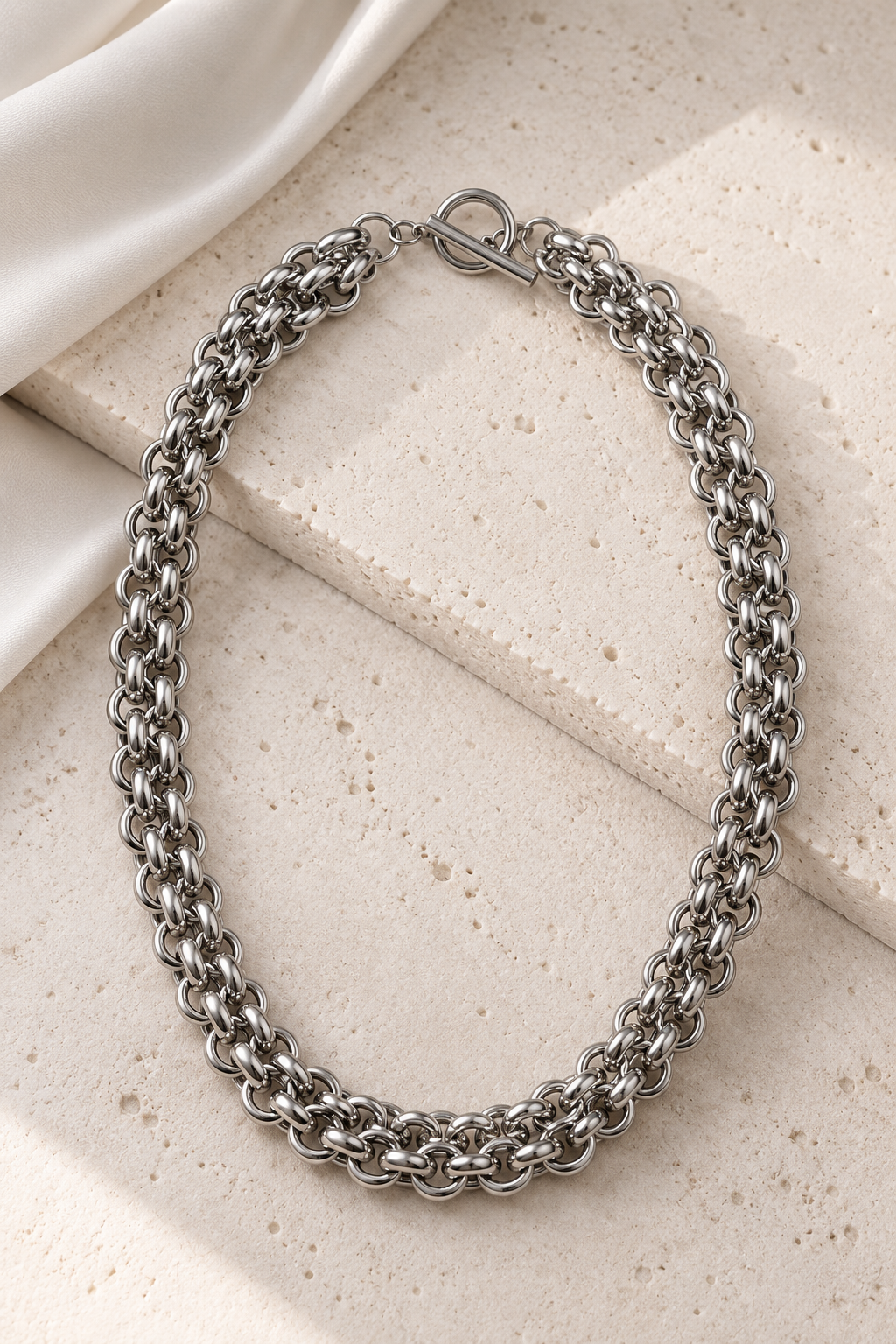Silver Statement Chain Necklace