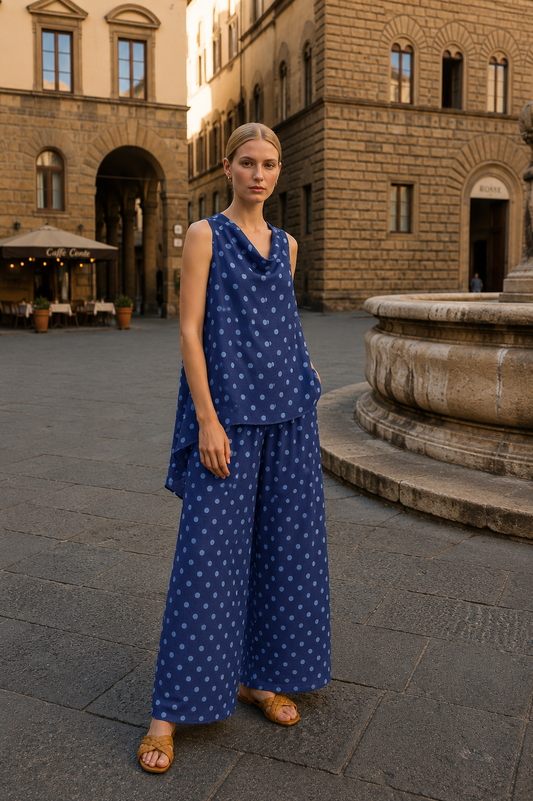 Italian Blue Dots Set