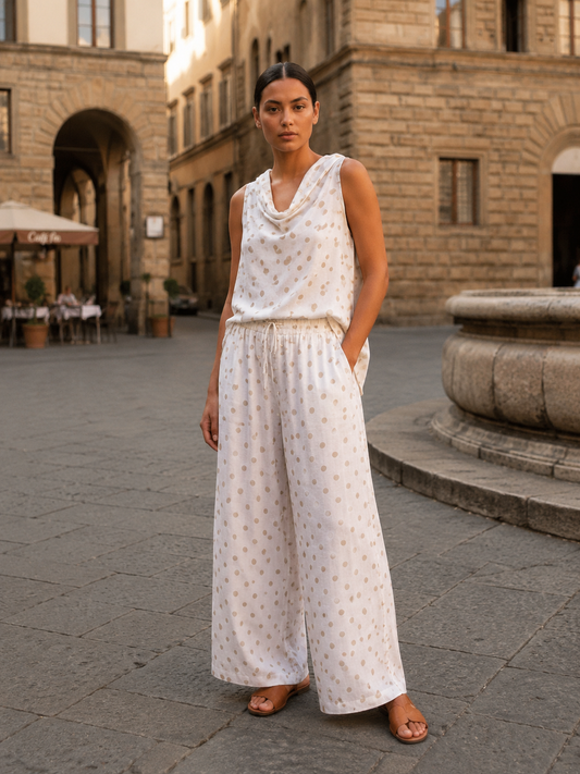 Italian White Dots Set