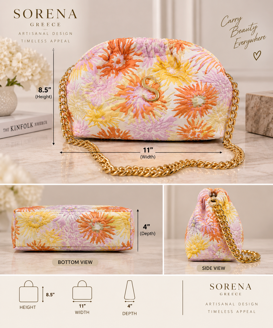 Sorena Xrysanthi Bucket Greece Bag