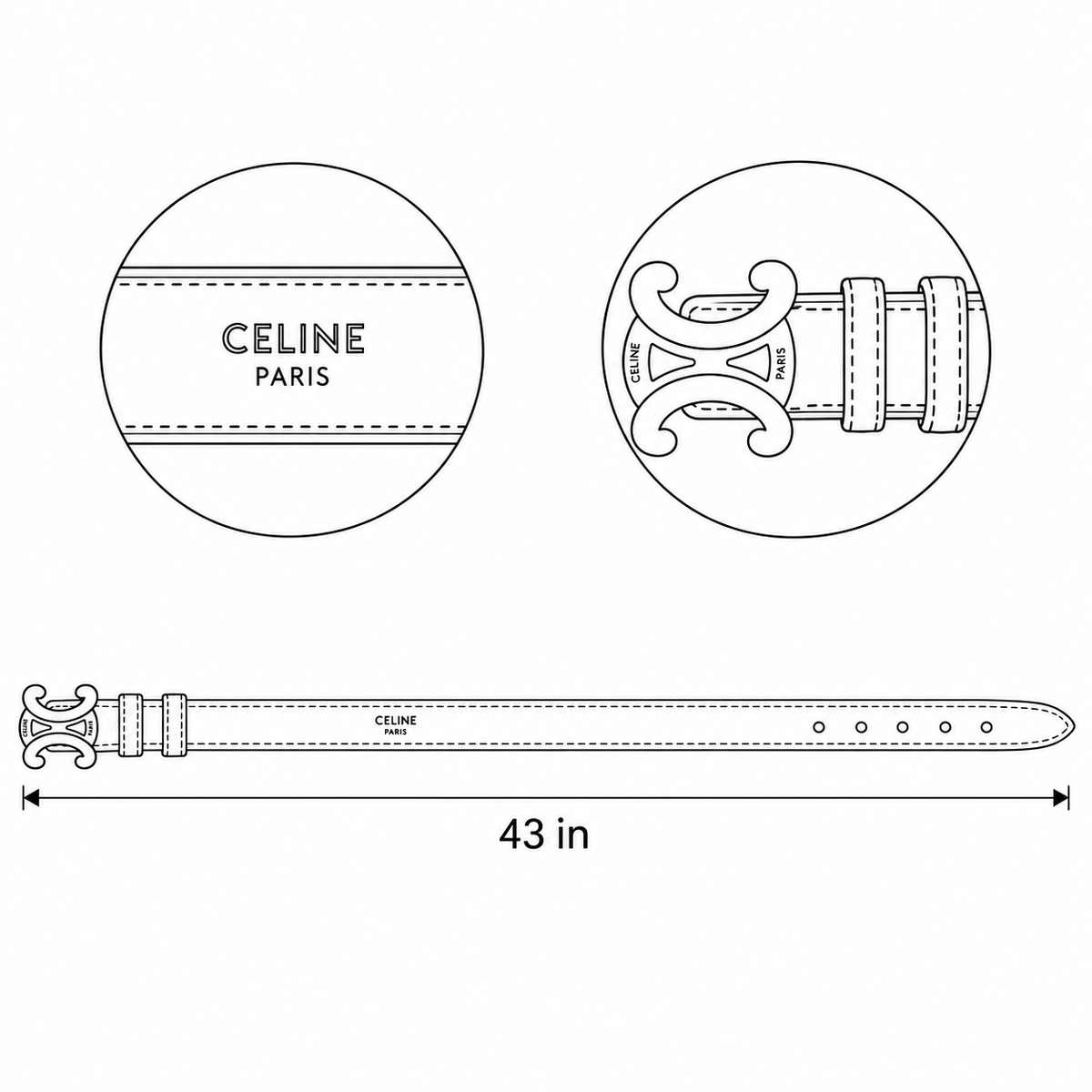 Double-C Inspired Belt Camel