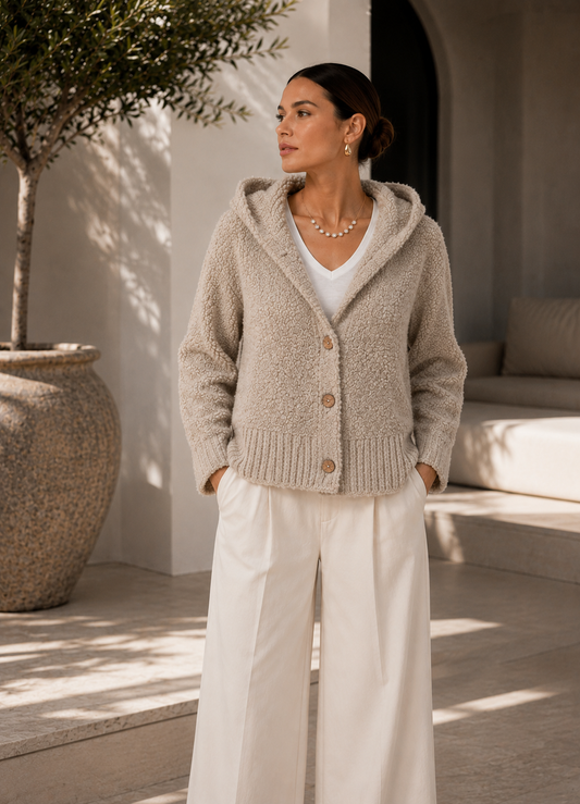 Cardigan Beige Italian Collection
