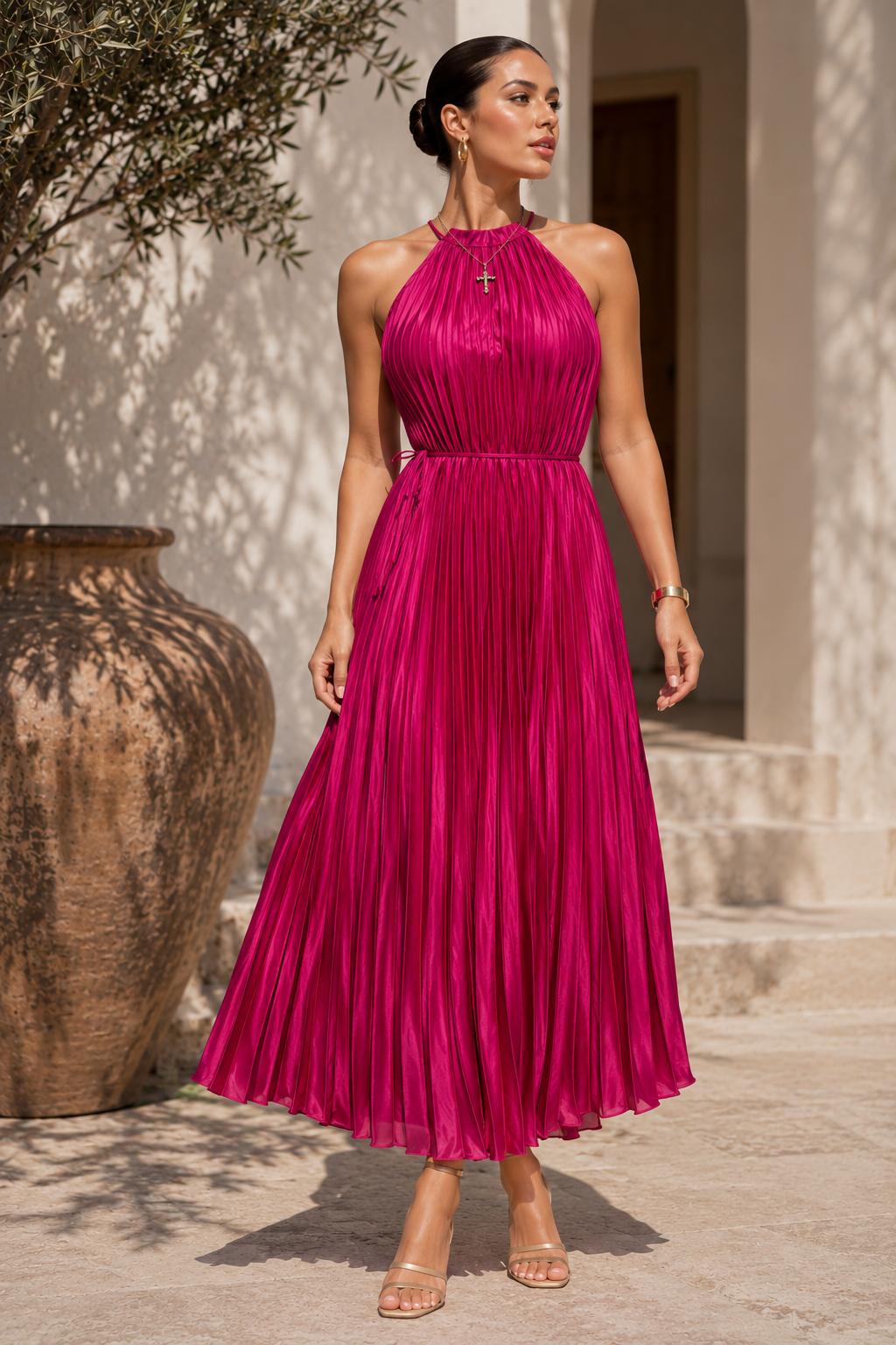 Halter Midi Dress