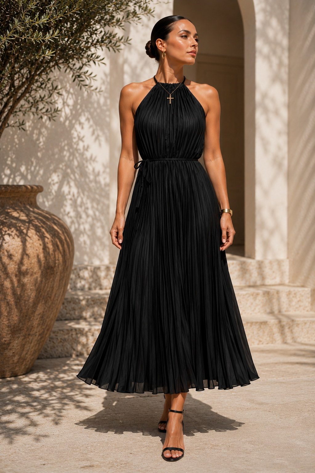 Halter Midi Dress