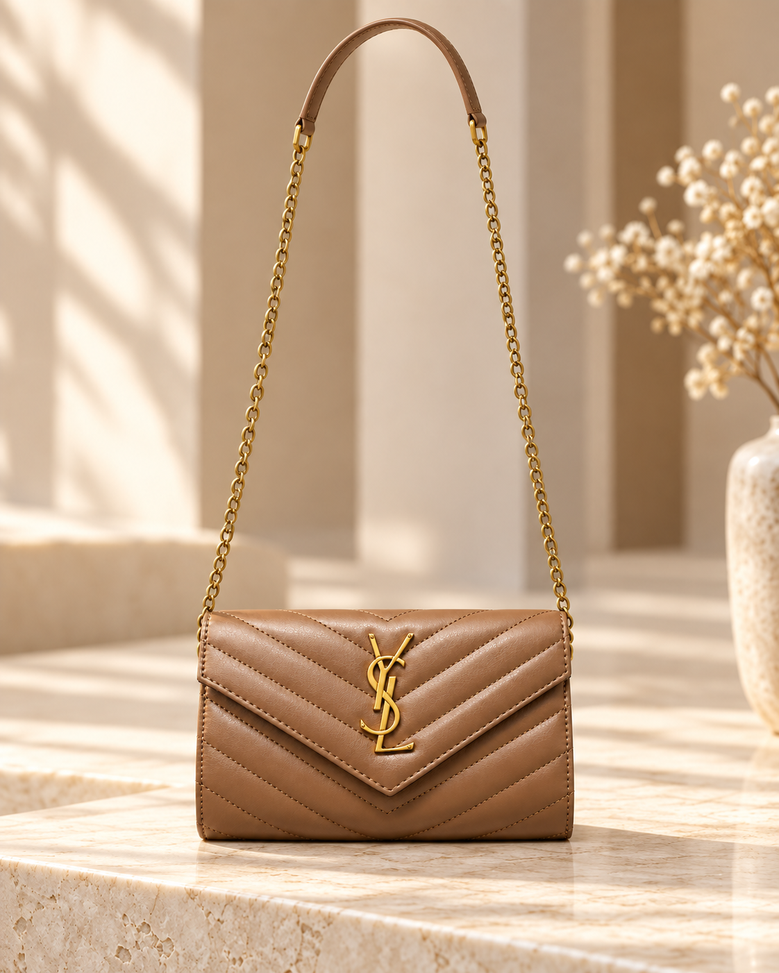 Brown Matte Inspired Designer Handclutch