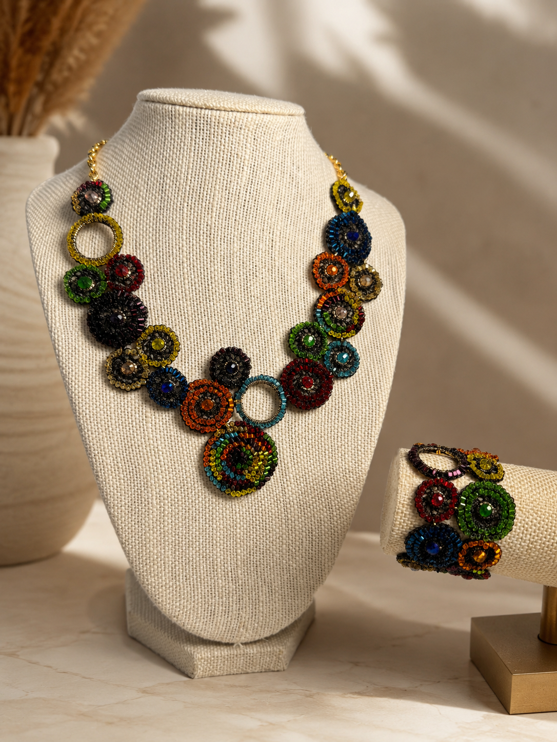 Lavish Bracelet With Multi Colored Stones
