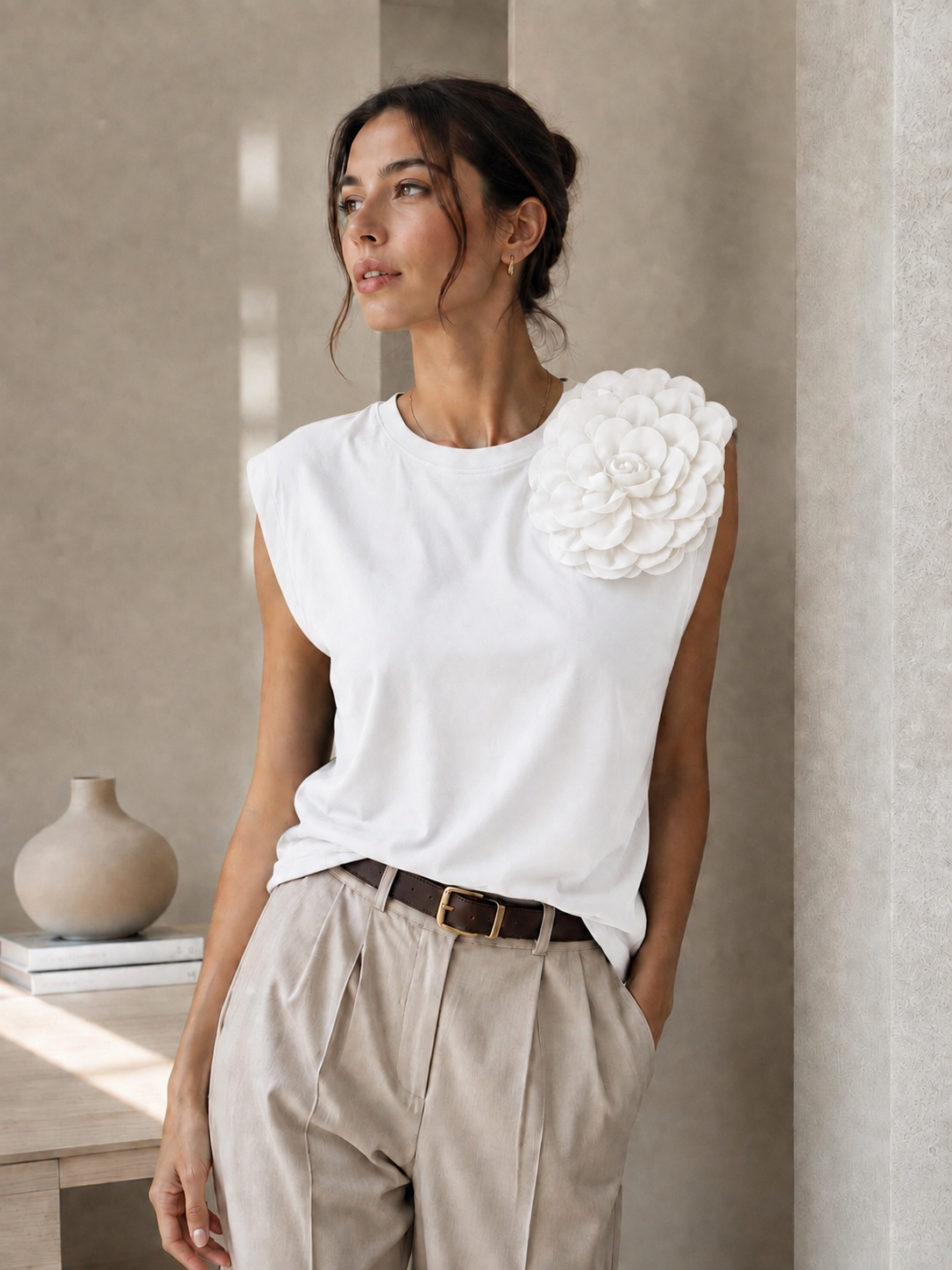 Bloom Statement Top – White