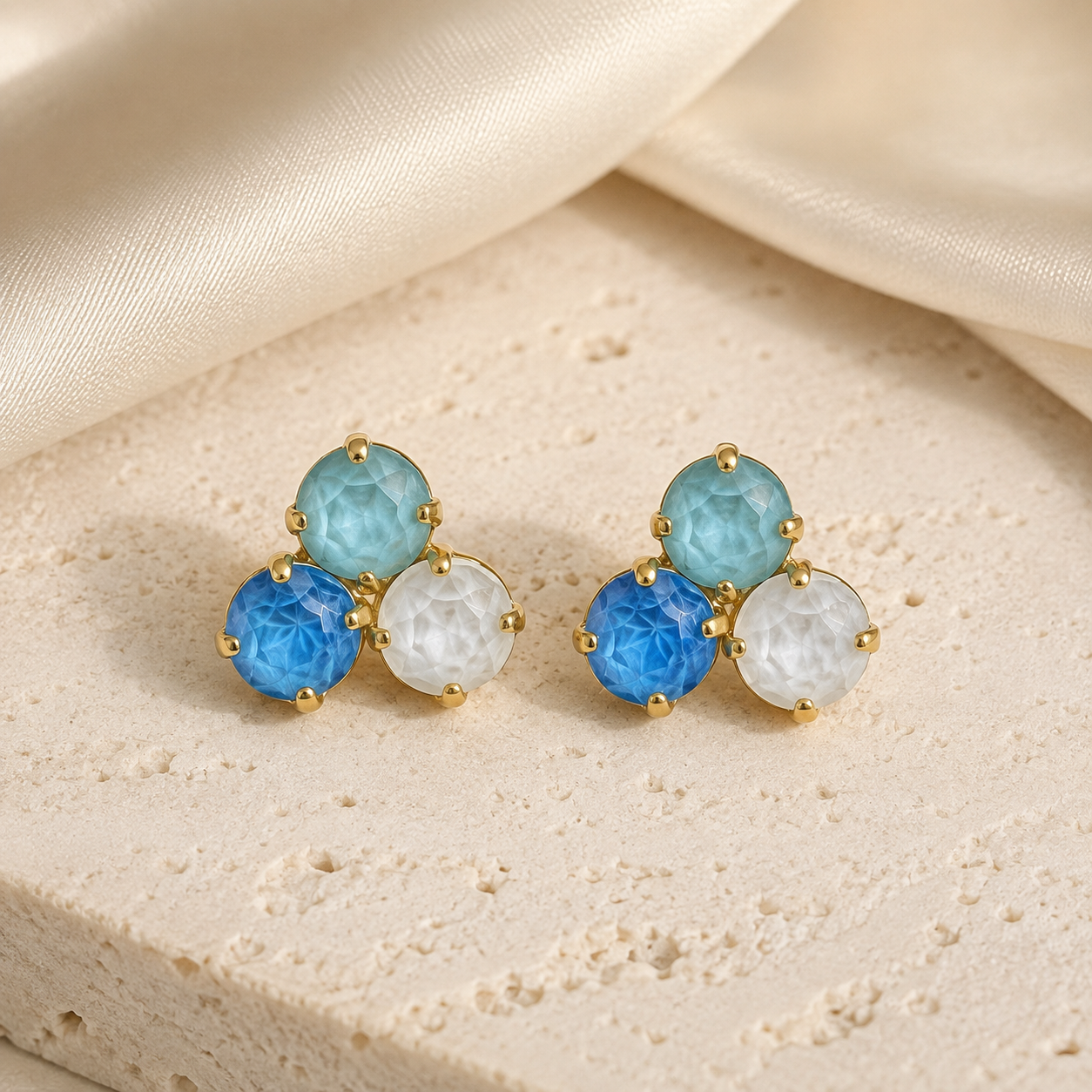 Ocean Glow Trio Earrings