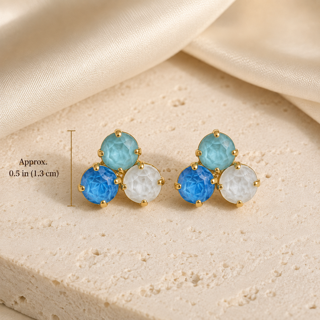 Ocean Glow Trio Earrings