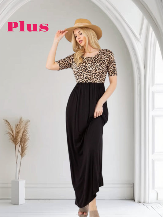 Maxi Animal Print Dress