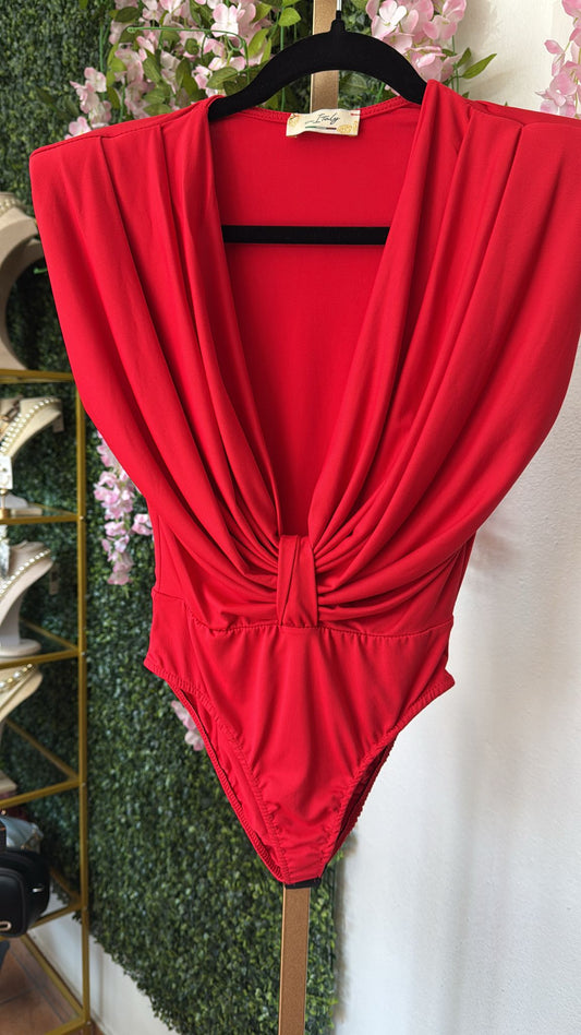 Italian bodysuit Red