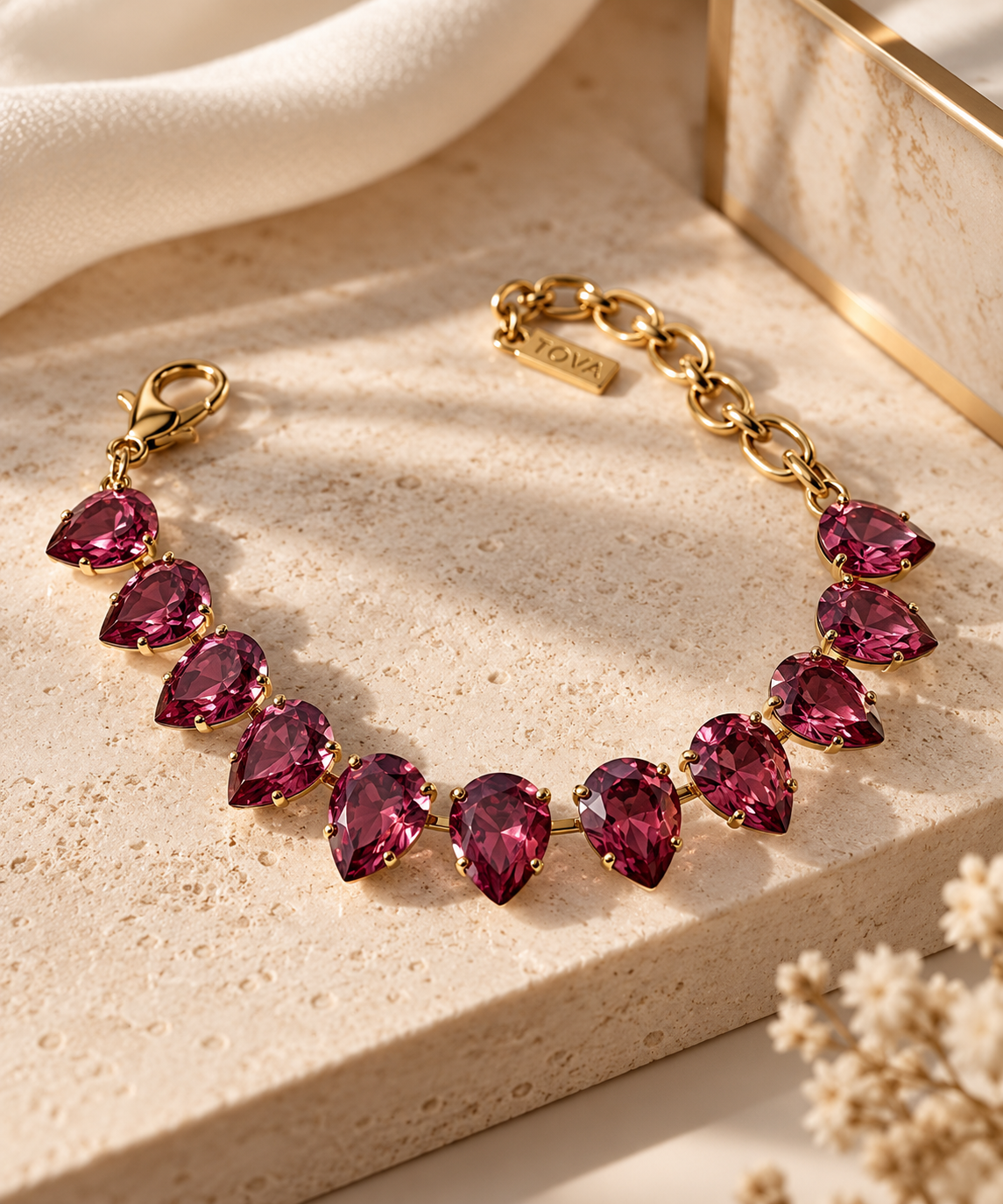 TOVA Avani Bracelet in Rose Champagne