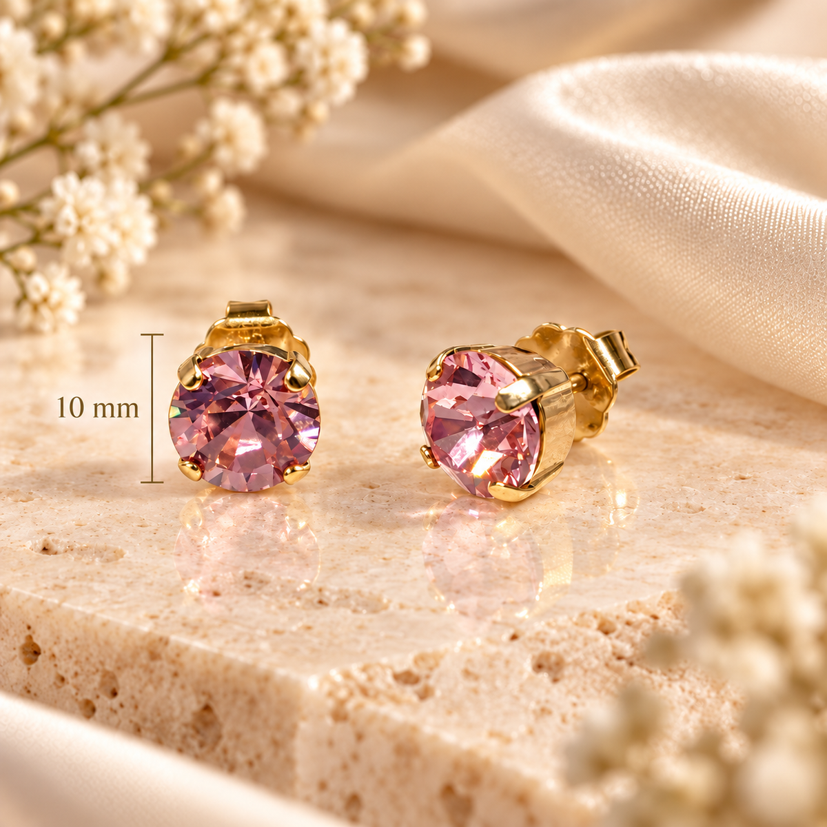 TOVA Trentley Stud in Light Rose