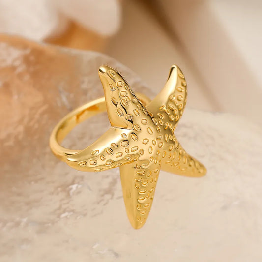 Starfish Gold Ring