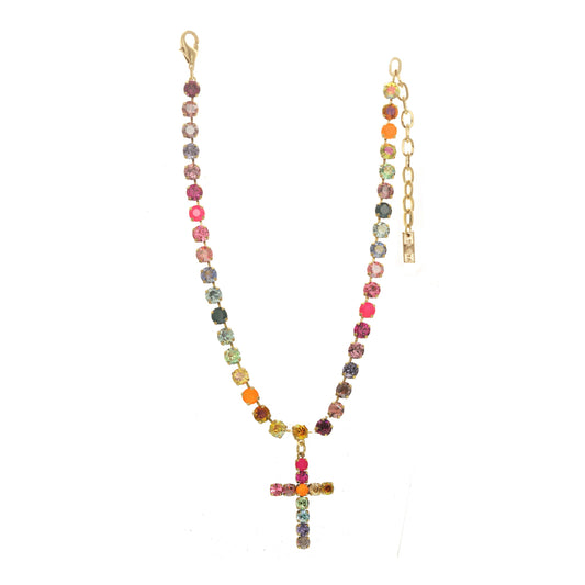 Mini Donatella Necklace in  WATERMELON