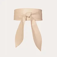 Lazo Mujeres Cinturones De Cuero Off White