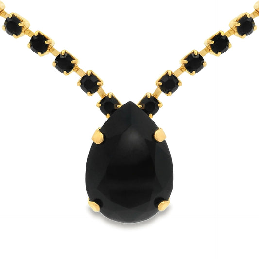 Milli Necklace in Jet / Clear