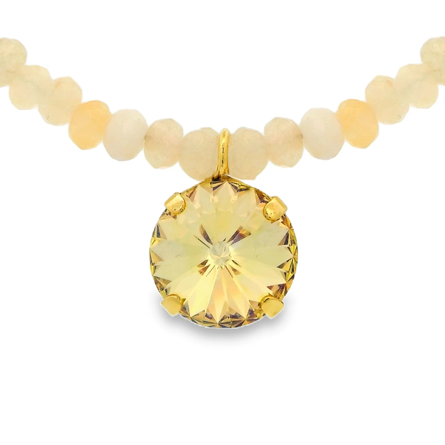 Paige Necklace in Fairy Dust  Lemon