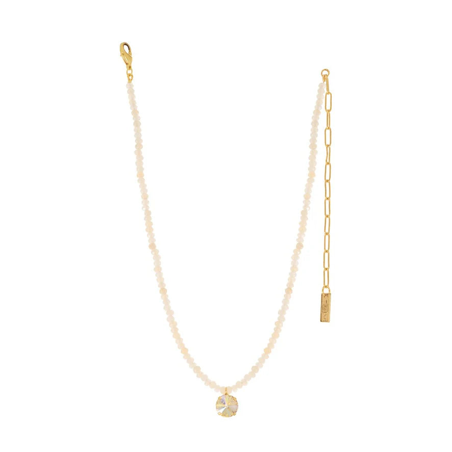 Paige Necklace in Fairy Dust  Lemon