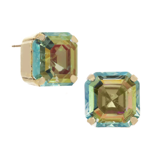 Nikki Studs In Aqua Champange