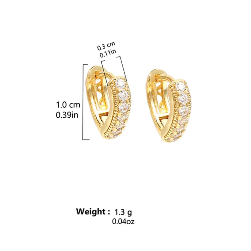 PVD Coated Golden Plated Solid Color 304 Stainless Steel Simple Style Earrings