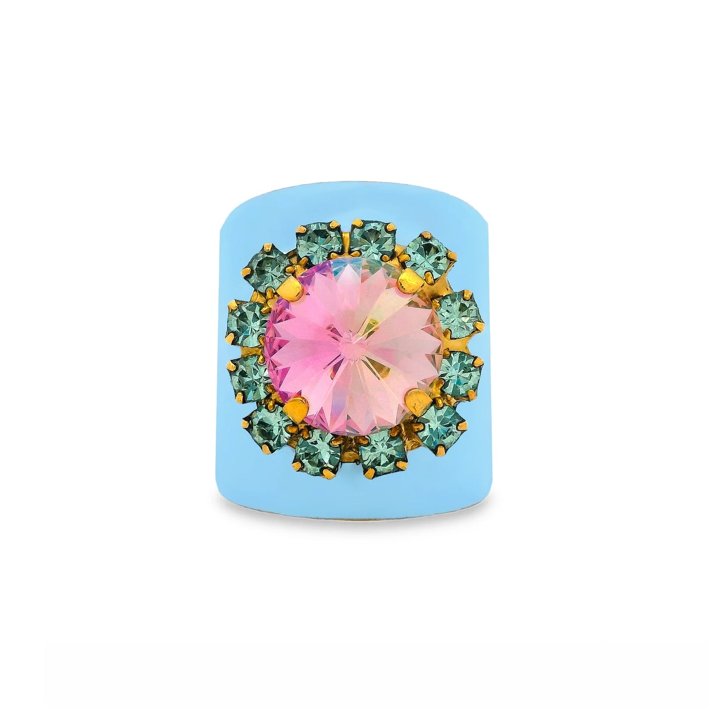 Jacci Ring in ENamel Baby Blue