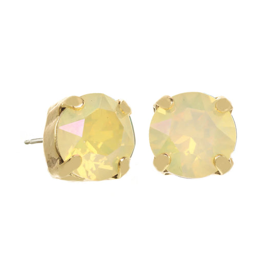 Oakland Studs in All the Colors Lemon White Opal