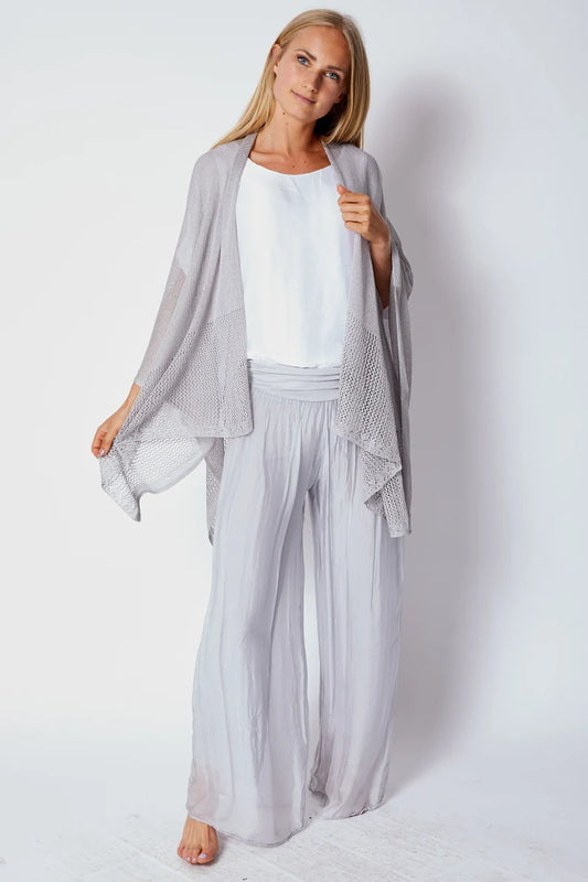 Silk Italian Silver Pant